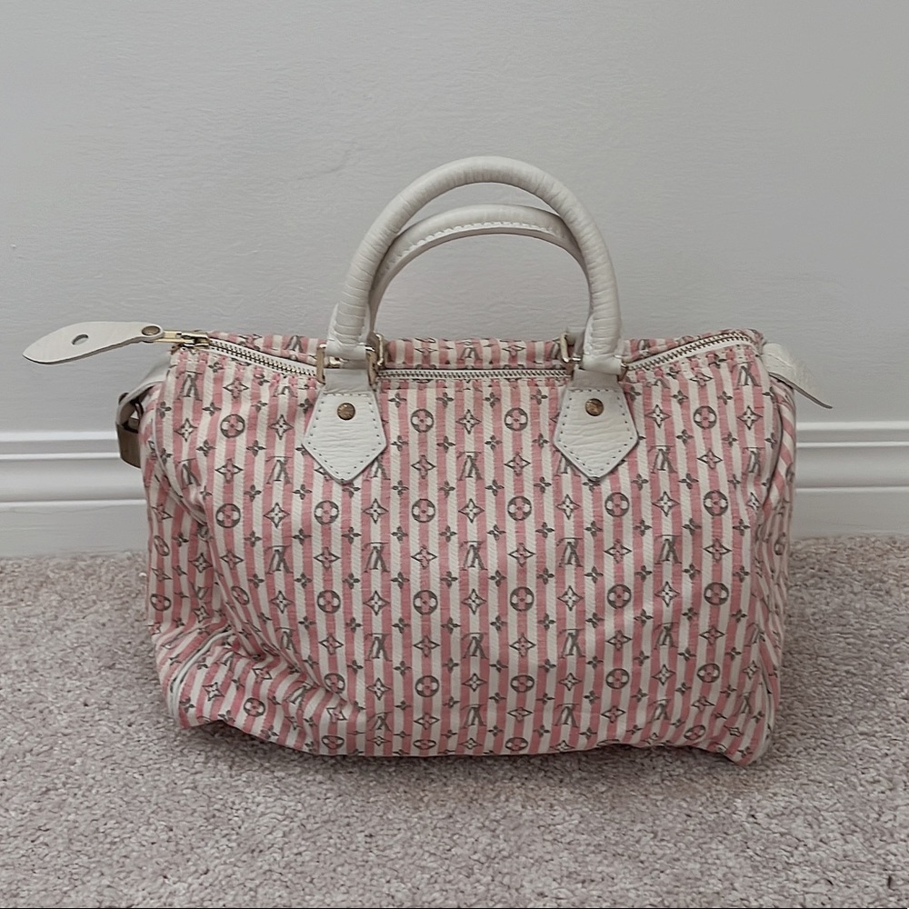 Louis Vuitton Monogram Mini Lin Speedy 30 - Picture 4 of 15